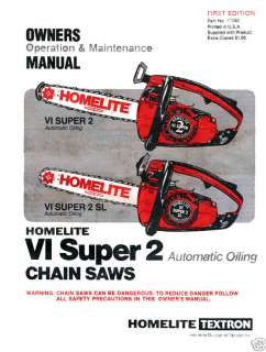 homelite textron chainsaw super 2